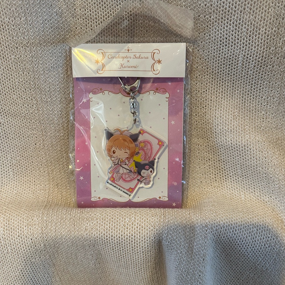 Cardcaptor Sakura X Kuromi Acrylic Keychain NEW